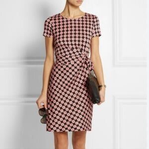Diane von Furstenburg Ruched Side-Tie Dress